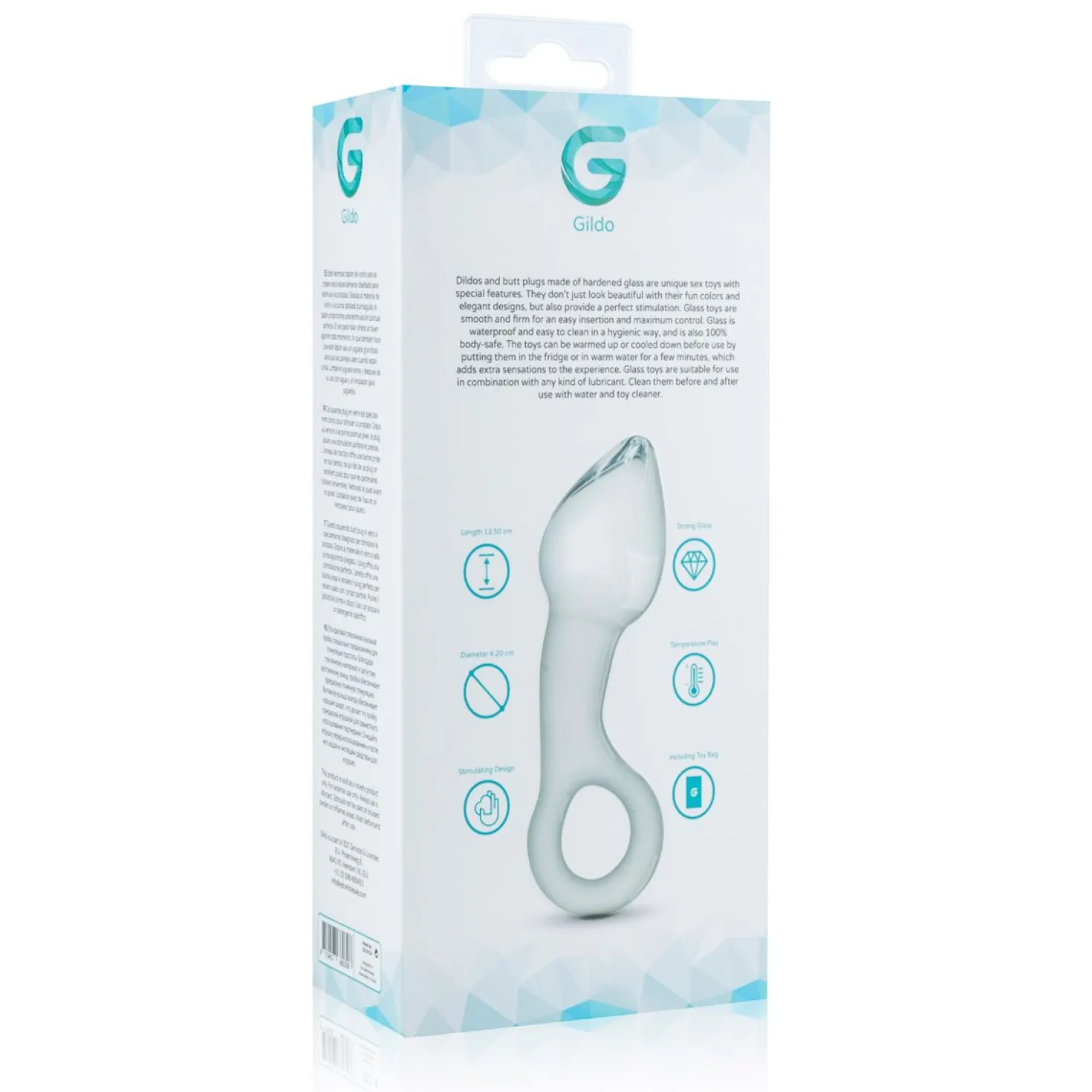 Gildo - Plug en verre pour prostate N° 13 - 13,5 cm