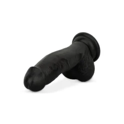 Godemiché avec testicules 12 cm - Noir