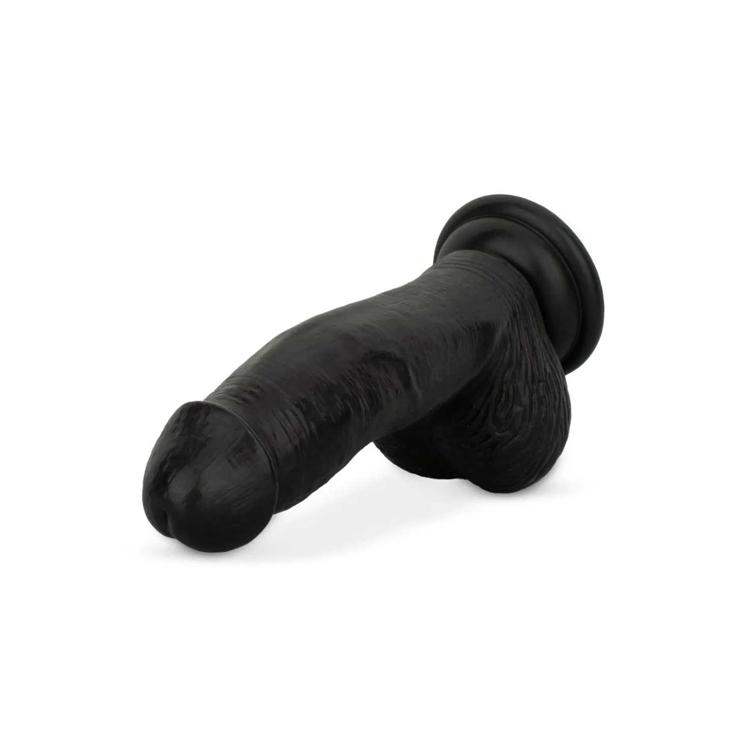 Godemiché avec testicules 12 cm - Noir