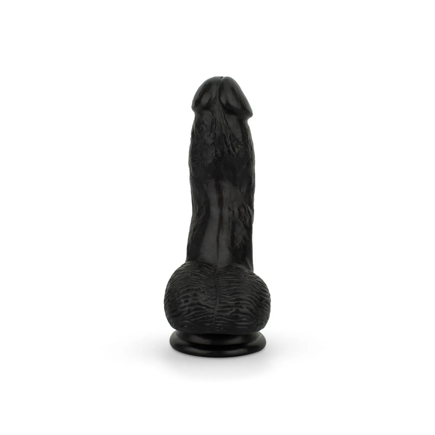 Godemiché avec testicules 12 cm - Noir