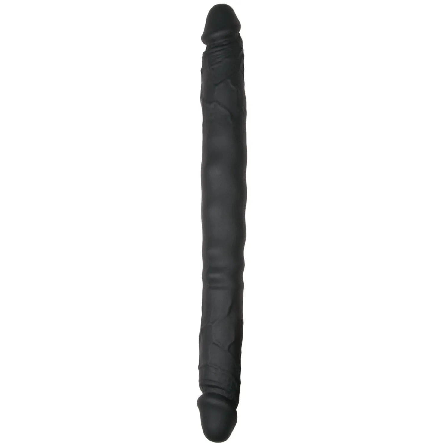 Gode réaliste à double extrémité Noir - 40 cm