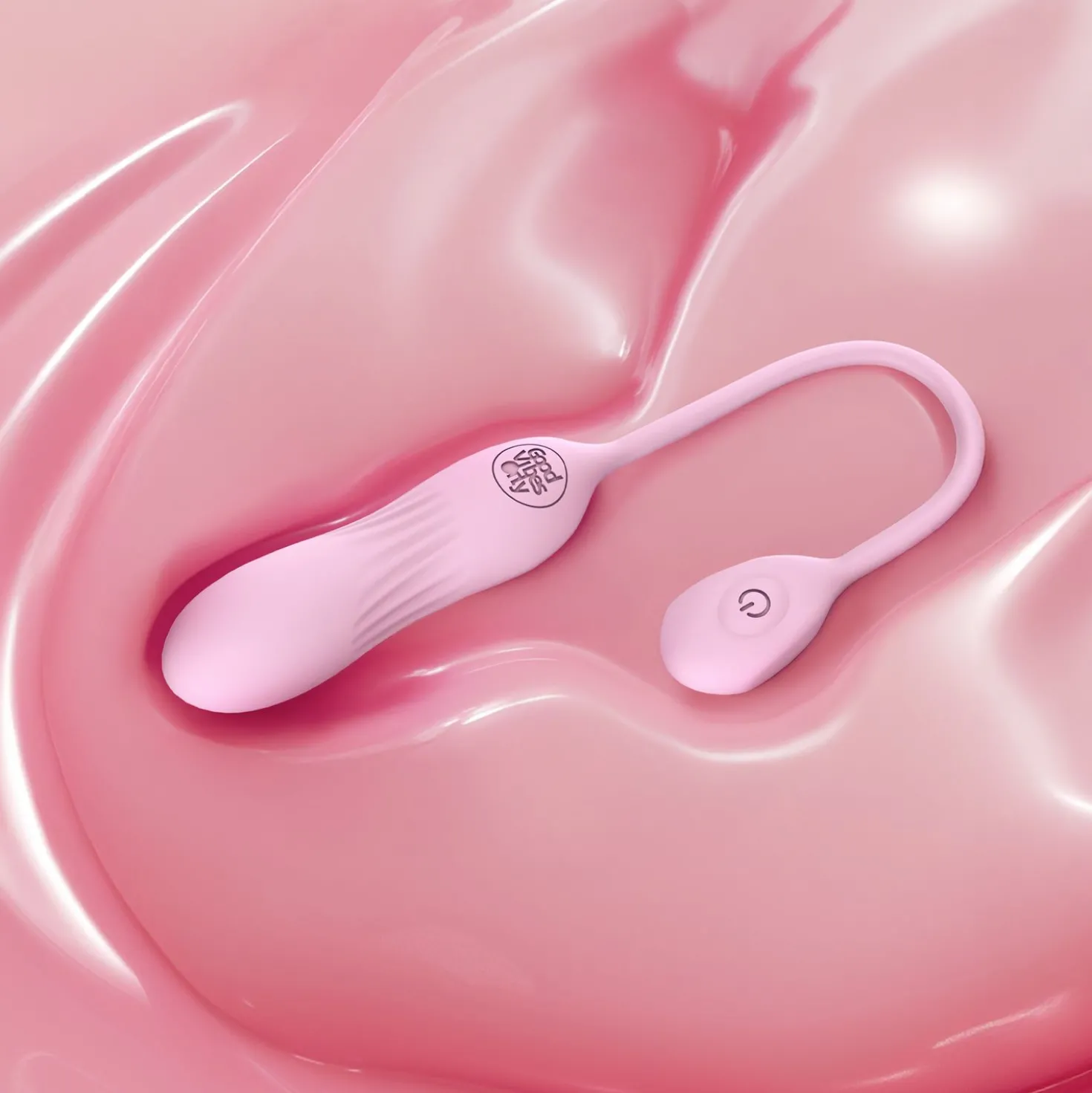 Good Vibes Only - Siva Oeuf Vibrant - Silicone Doux Rose