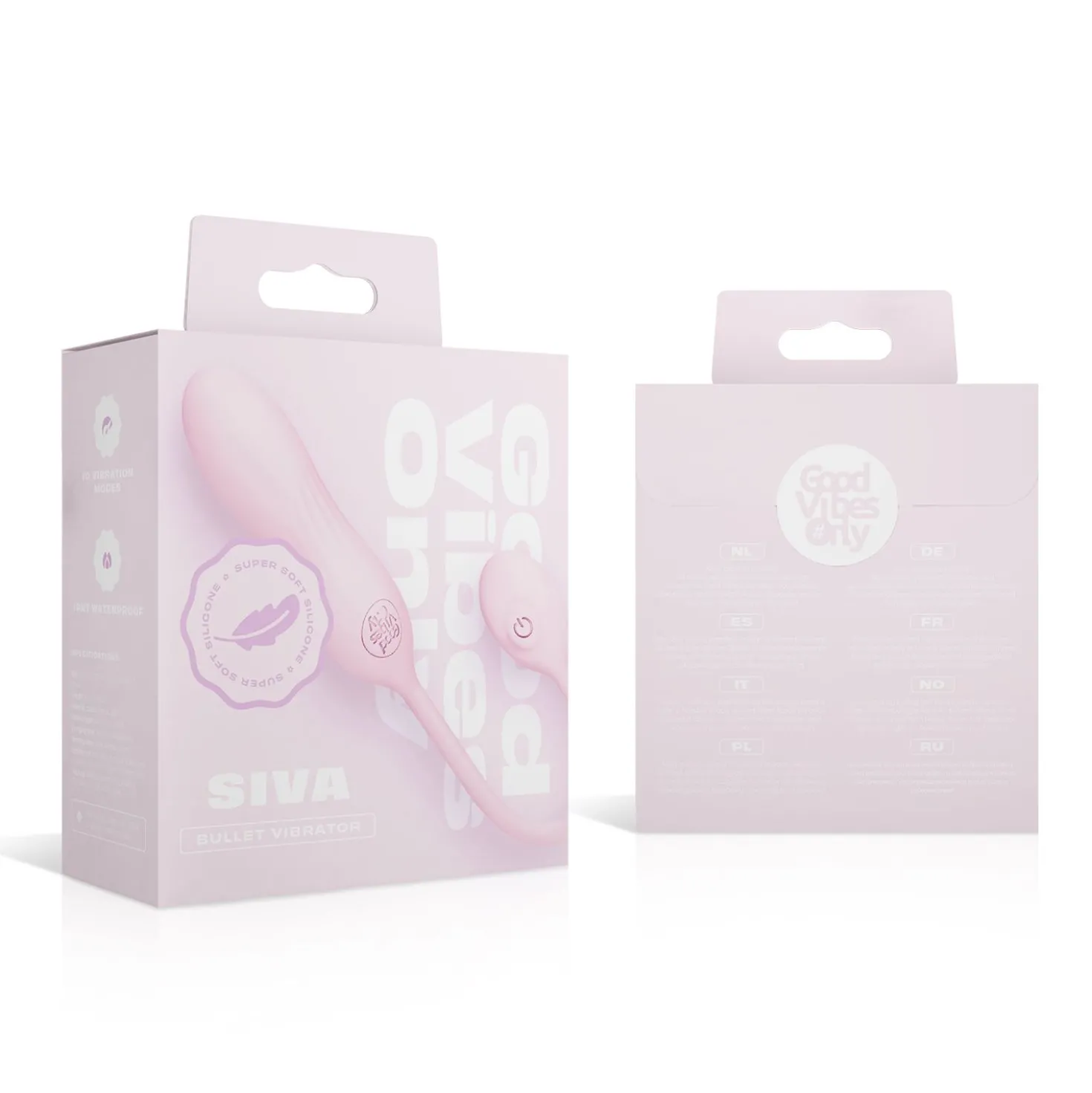 Good Vibes Only - Siva Oeuf Vibrant - Silicone Doux Rose
