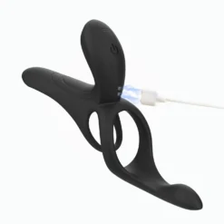 HoneyPlayBox - Pleasure Pivot Vibrateur Contrôlé par App pour Couples Noir