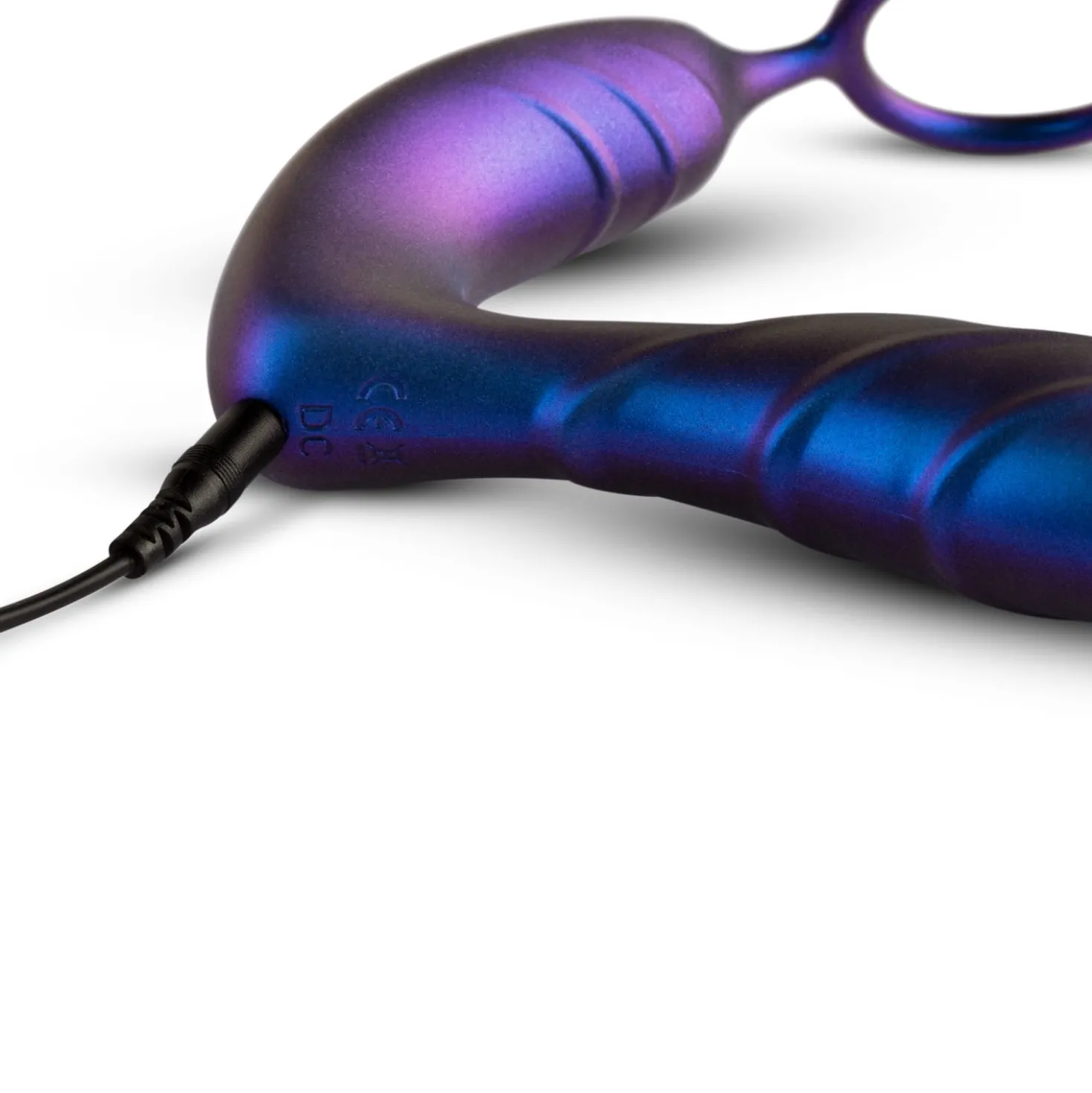 Hueman - Plug anal vibrant avec cockring et télécommande - Violet
