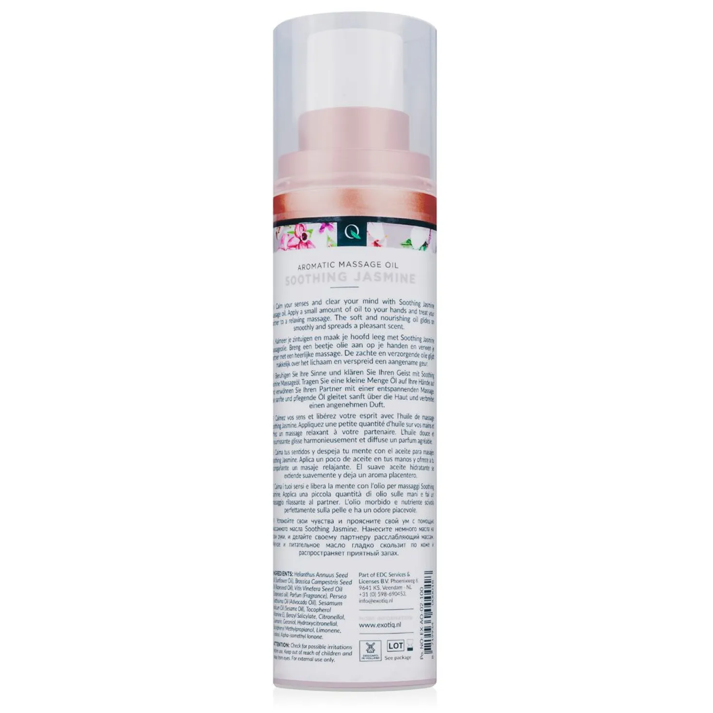 Huile de massage apaisante jasmin Exotiq - 100 ml