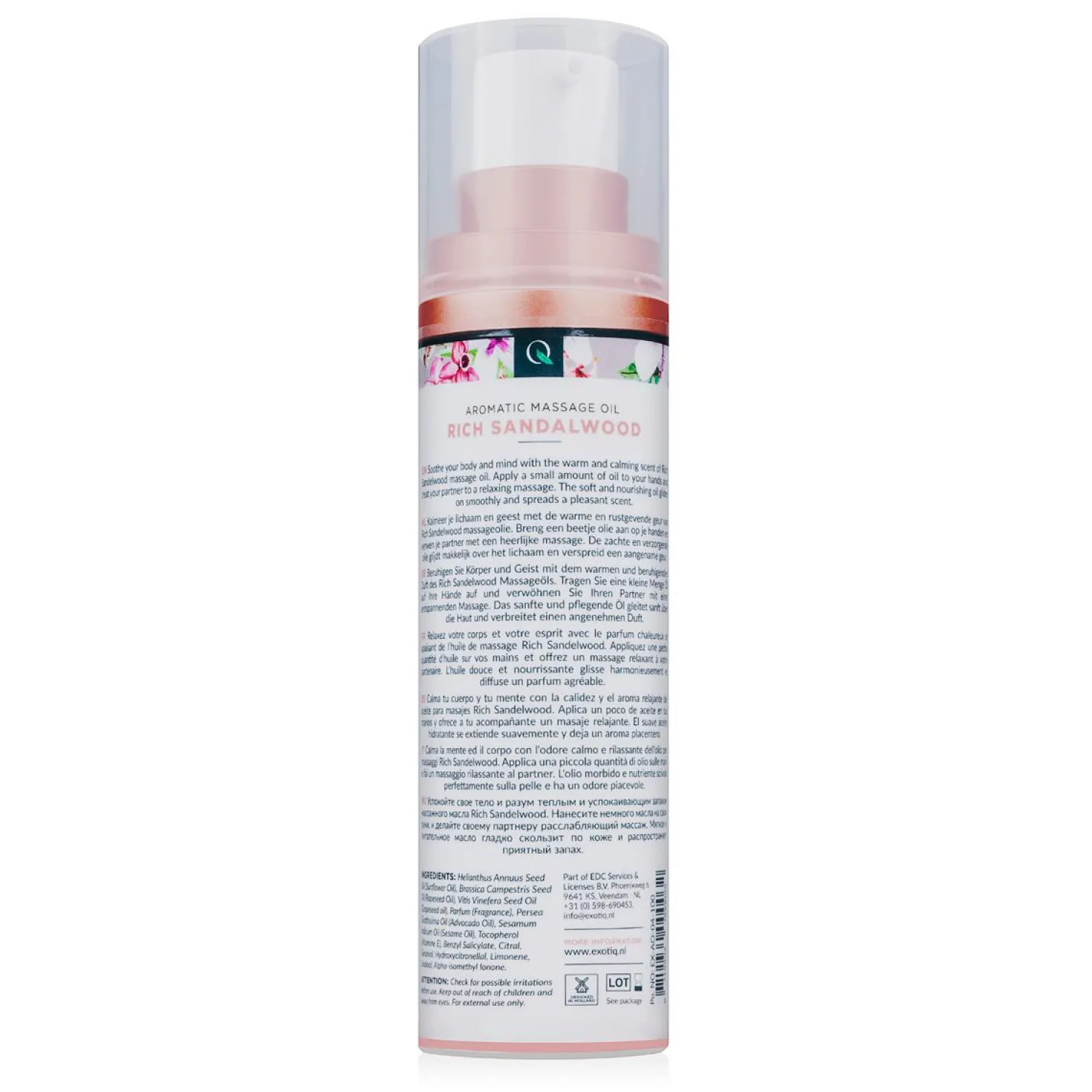 Huile de massage au bois de santal Exotiq - 100 ml