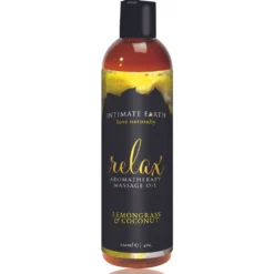 Intimate Earth - Relax Huile de massage à la citronnelle et à la noix de coco - 120 ml
