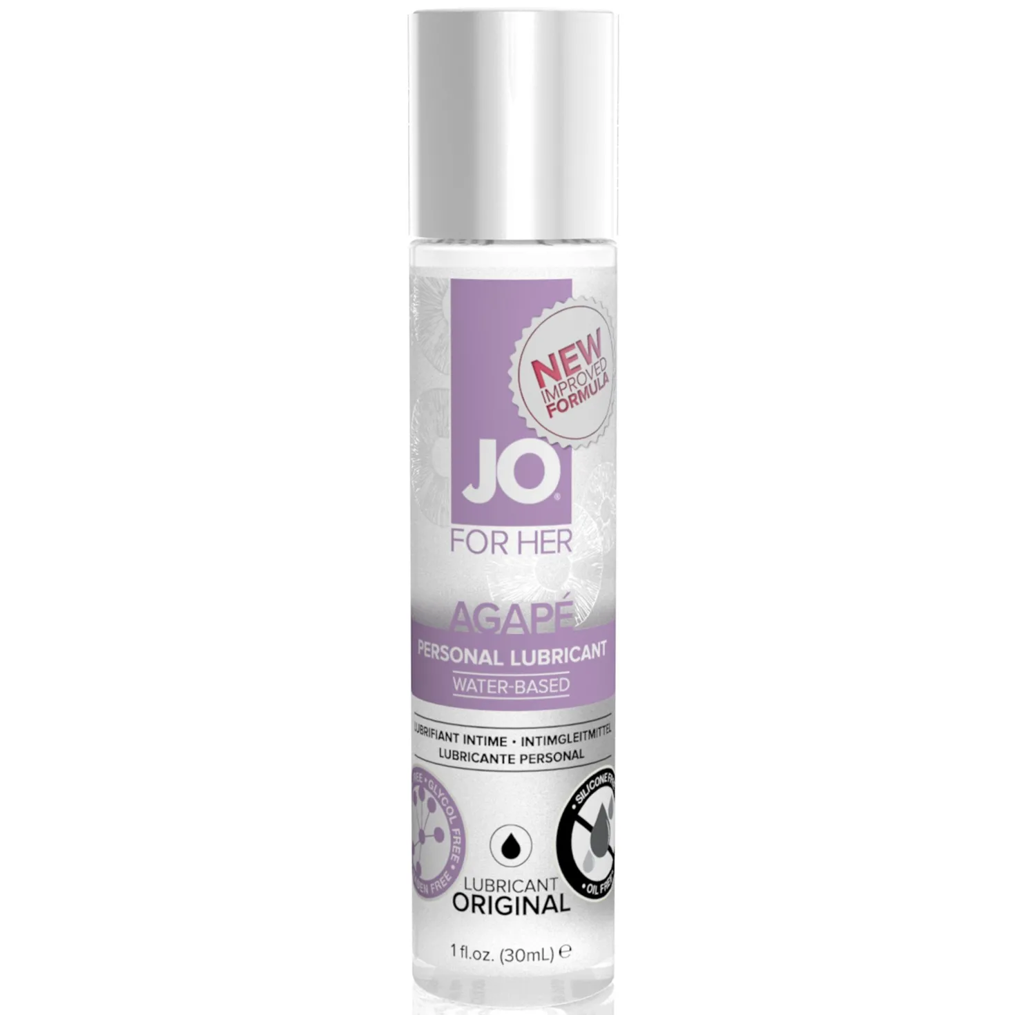 JO - Lubrifiant à base d'eau For Her Agape - 30 ml