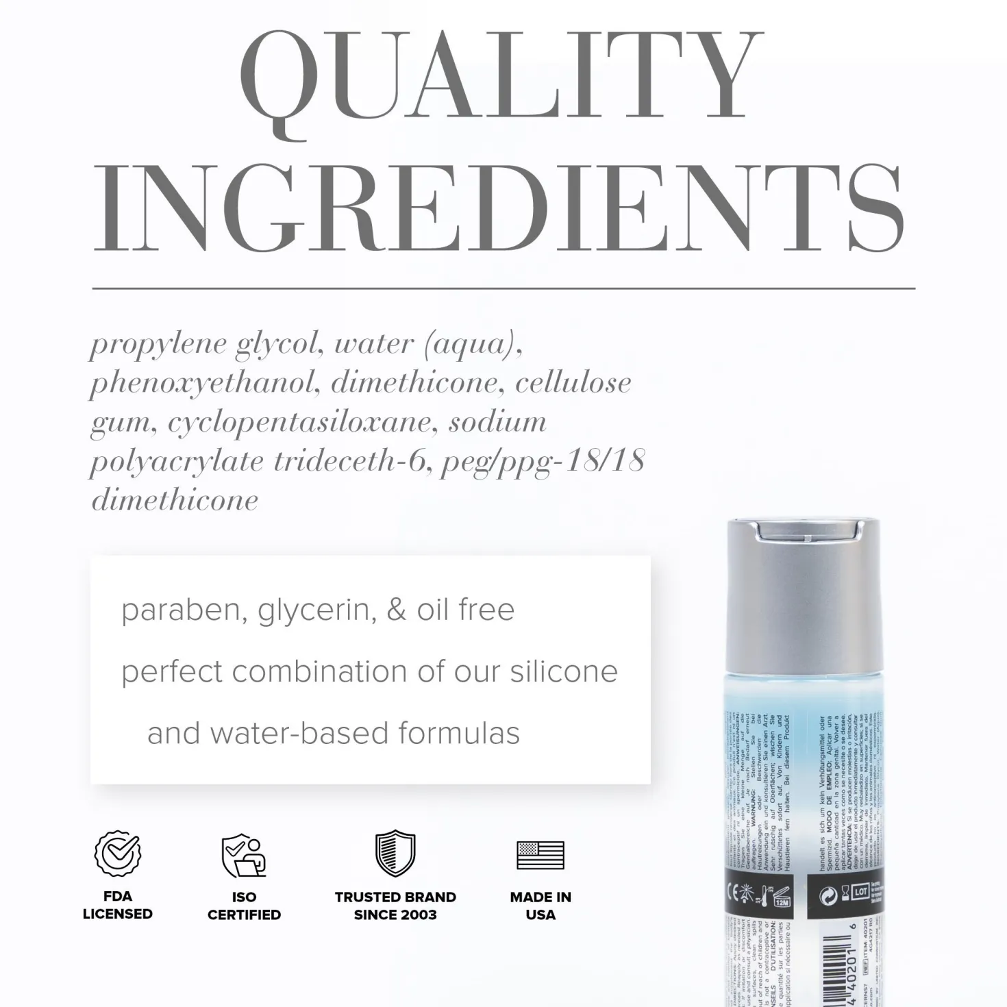 JO - Lubrifiant Hybride Classique - 240 ml