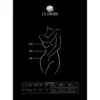 Le Désir - Bodystocking à Bretelles Croisées et Jarretelles Taille Queen - Noir