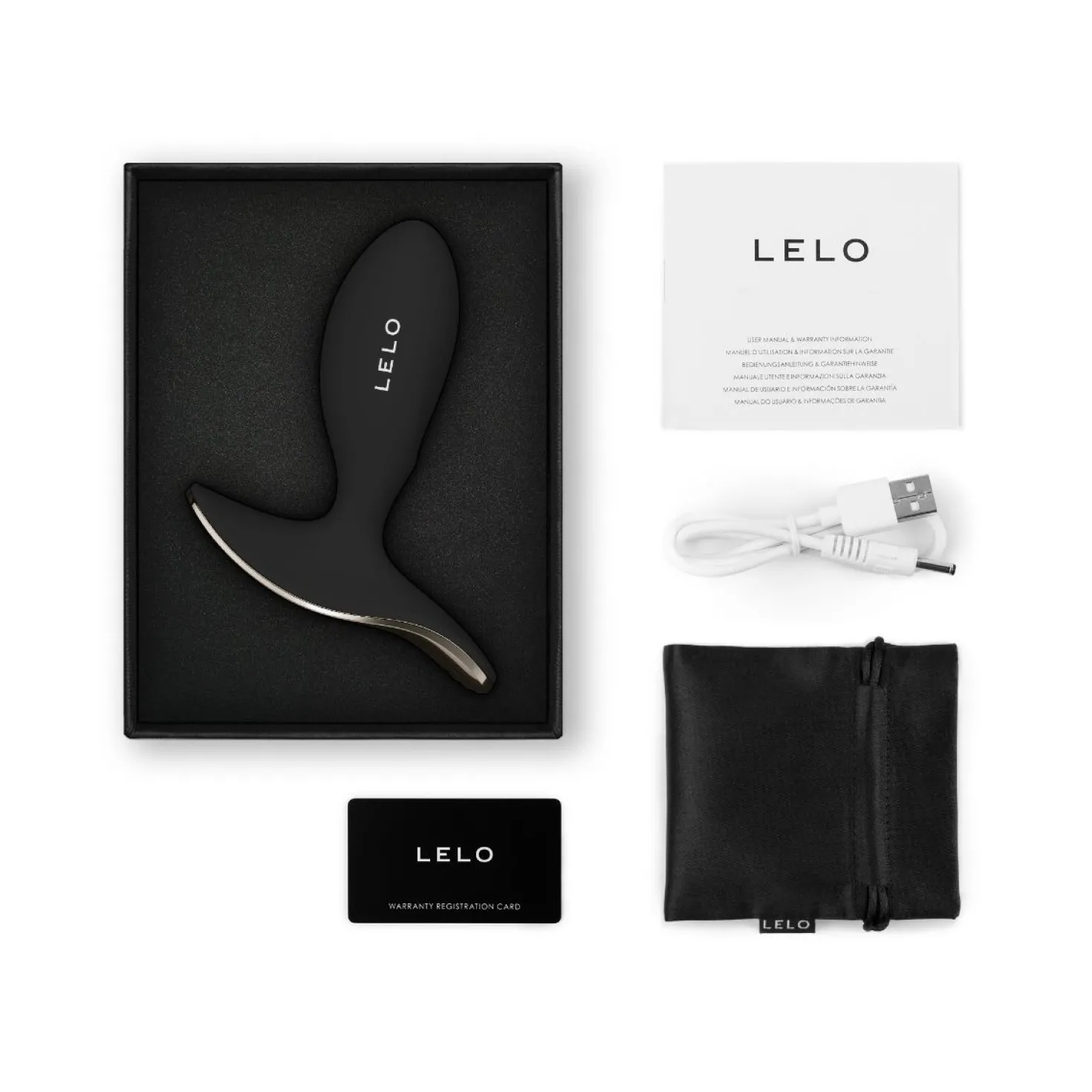 LELO - SURFER 2 Plug Anal Vibrant - Noir