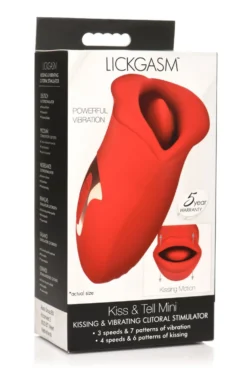 Lickgasm Baiser + Stimulateur de Baiser Vibrant - Rouge