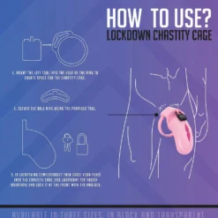 LOCKDOWN - Cage de Chasteté Medium - Rose