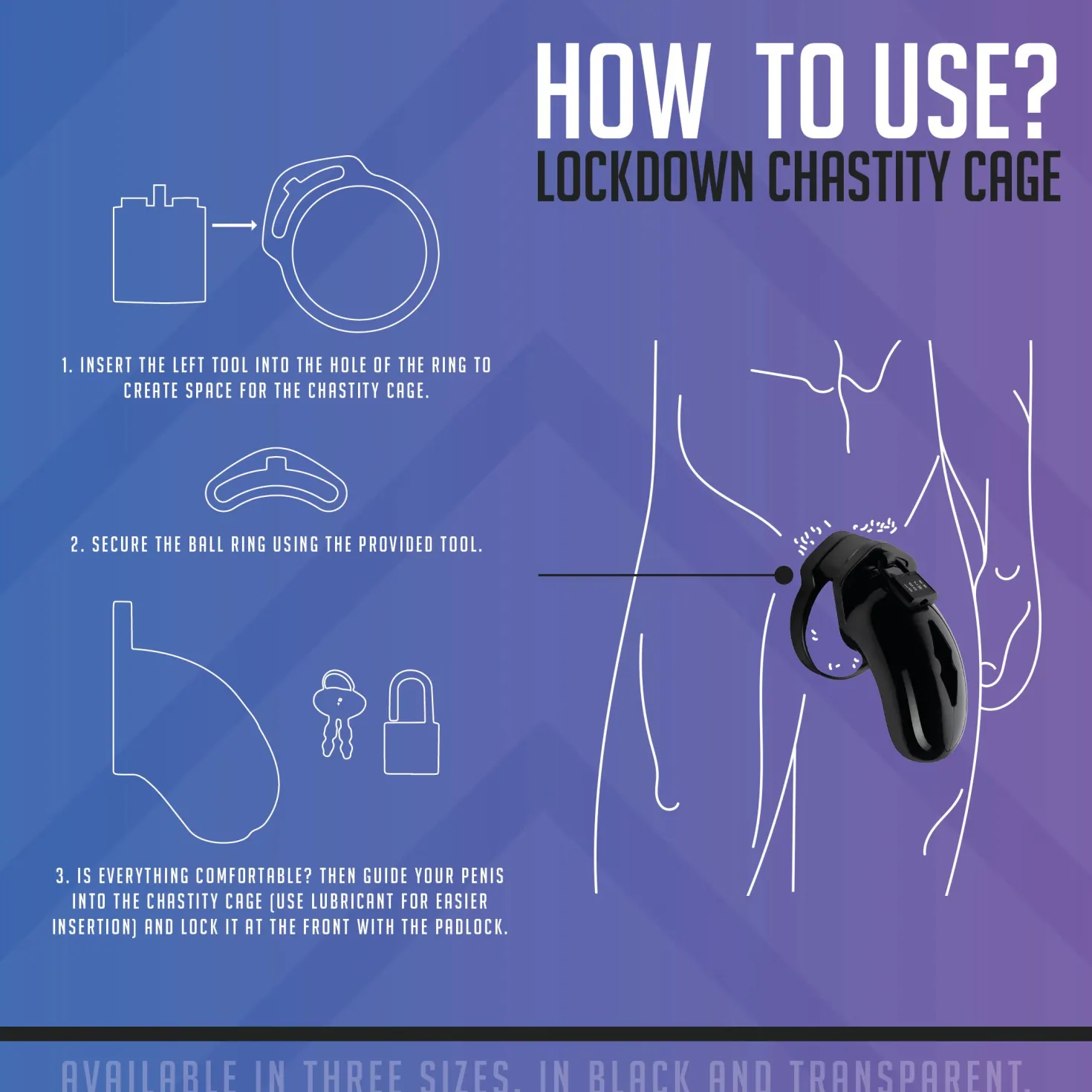 LOCKDOWN - Cage de chasteté - S