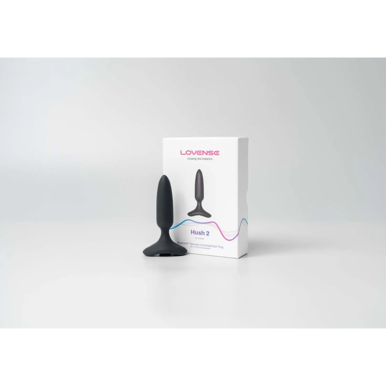 Lovense - Hush 2 Plug Anal Vibrant Avec Application - Noir