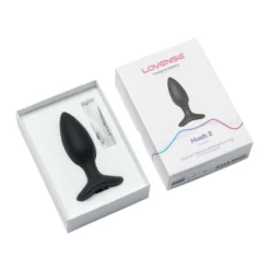 Lovense - Hush 2 Plug Anal Vibrant Avec Application - Noir
