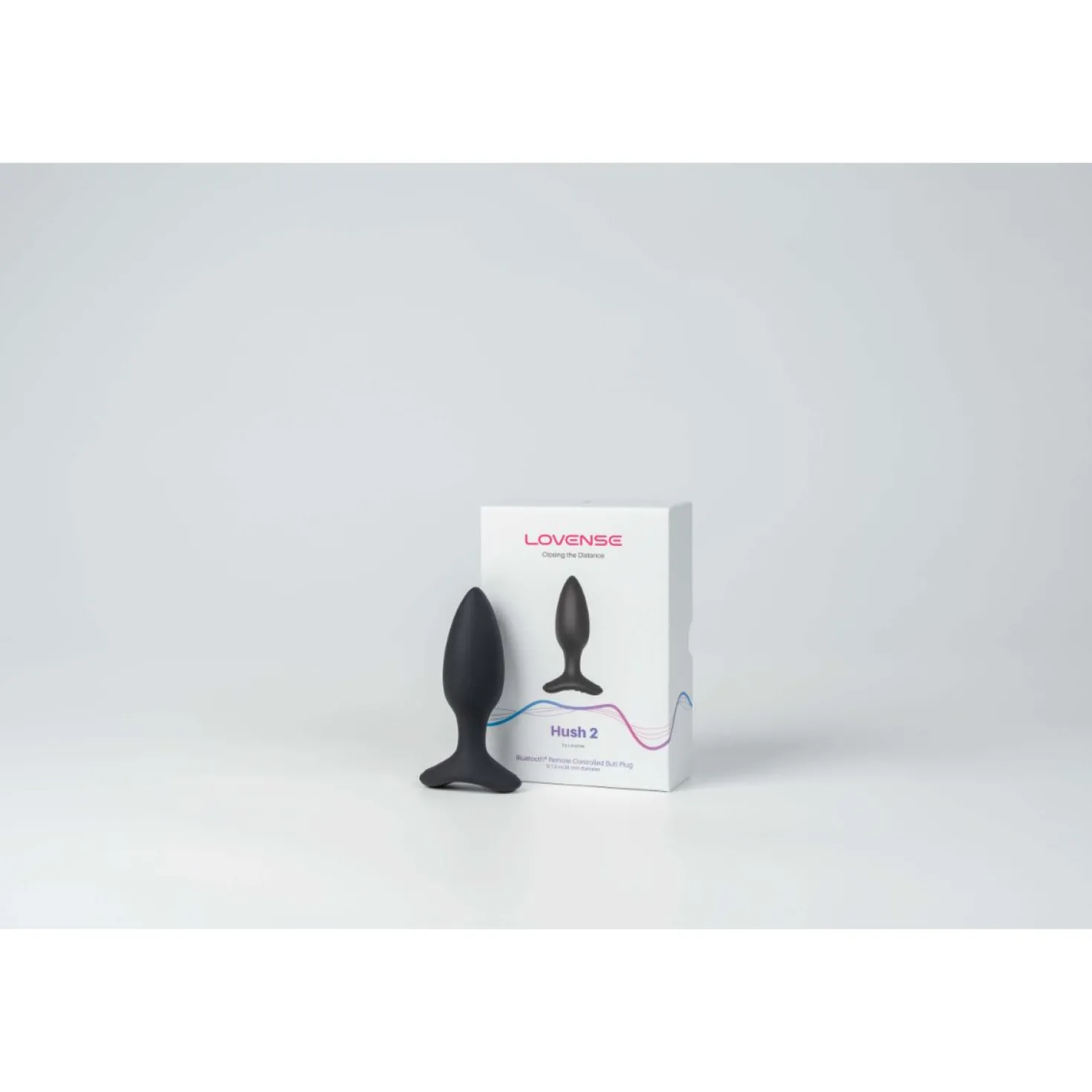 Lovense - Hush 2 Plug Anal Vibrant Avec Application - Noir