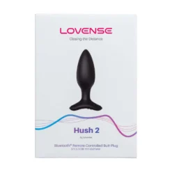 Lovense - Hush 2 Plug Anal Vibrant Avec Application - Noir