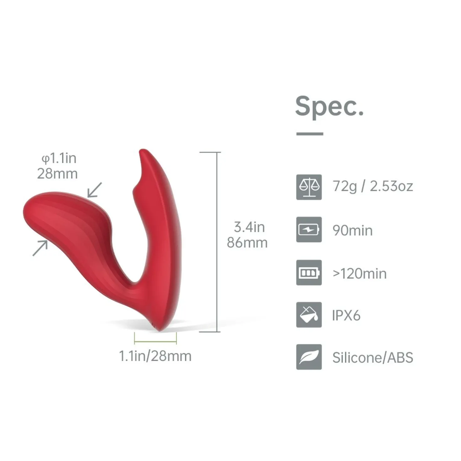 Magic Motion - Vibromasseur "lay-on" unisexe Umi Smart - Connecté