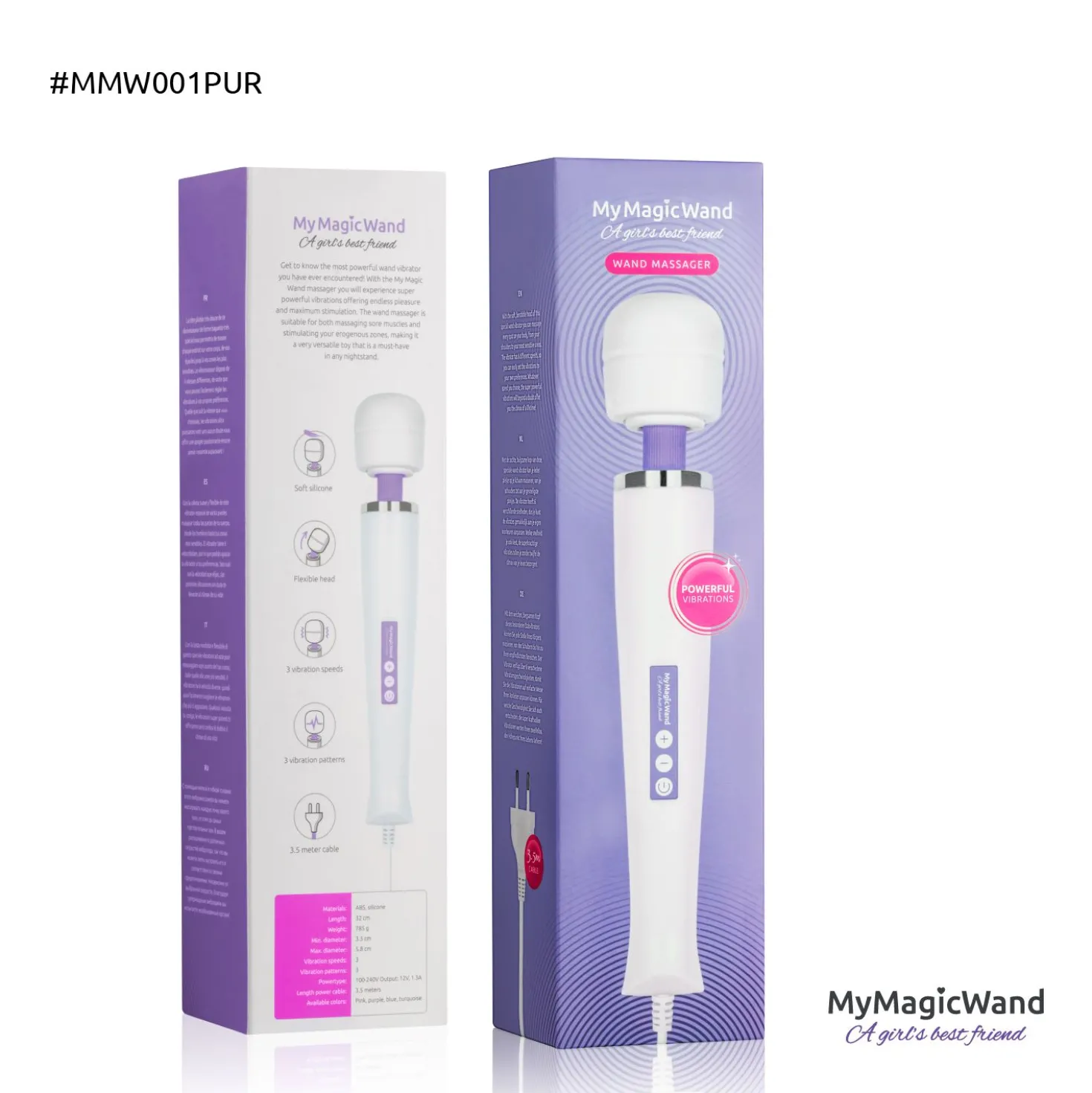 MyMagicWand - Masseur vibrant et stimulateur clitoridien - Violet