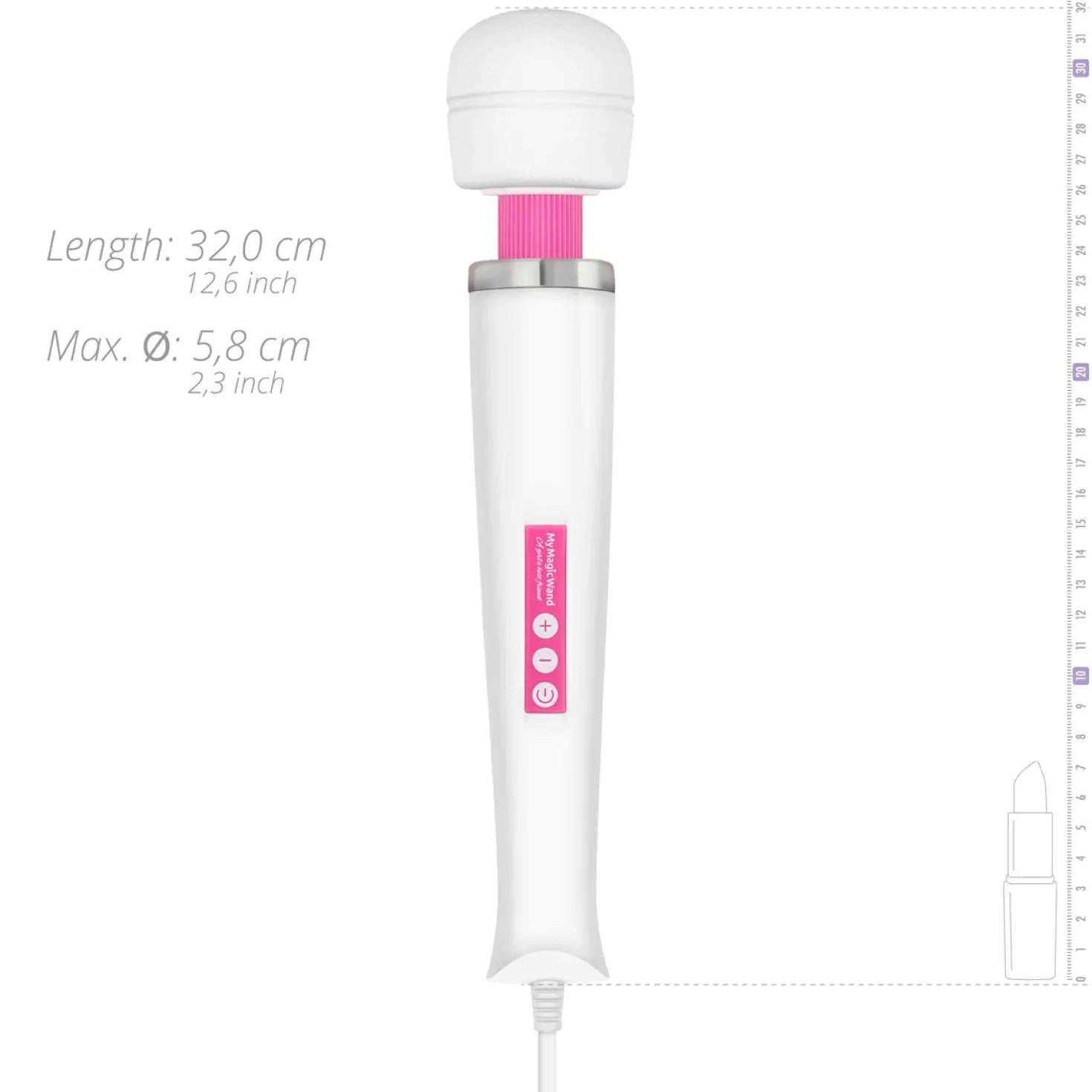 MyMagicWand - Masseur vibrant et stimulateur clitoridien - Rose