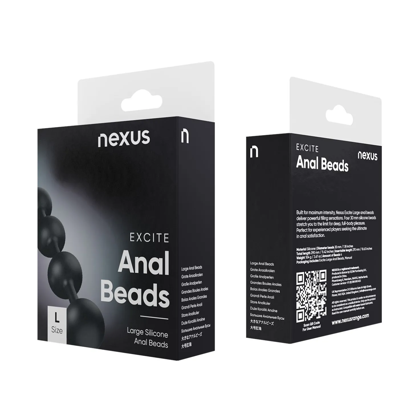 Nexus - Excite Chapelet thaï en silicone - Grand