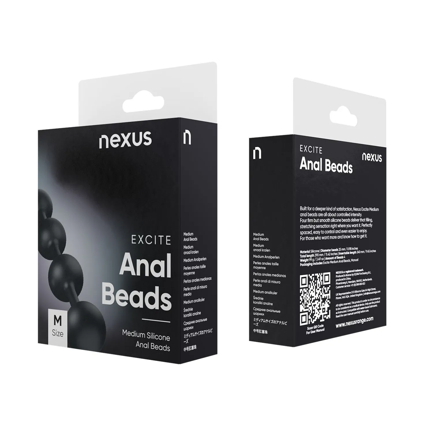 Nexus - Excite Chapelet thaï en silicone - Moyen