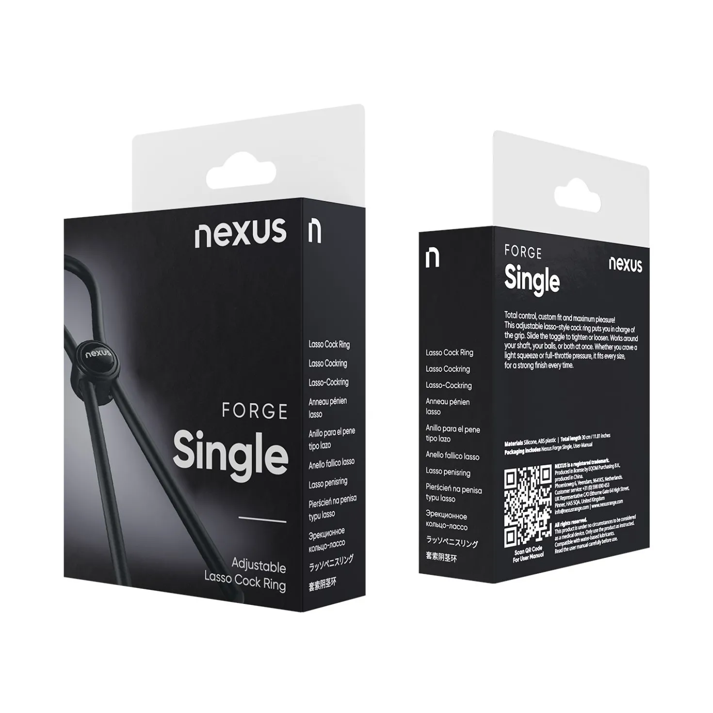 Nexus Forge - Anneau de Pénis Réglable - Noir