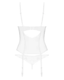 Obsessive - Alissium Corset et String - Blanc