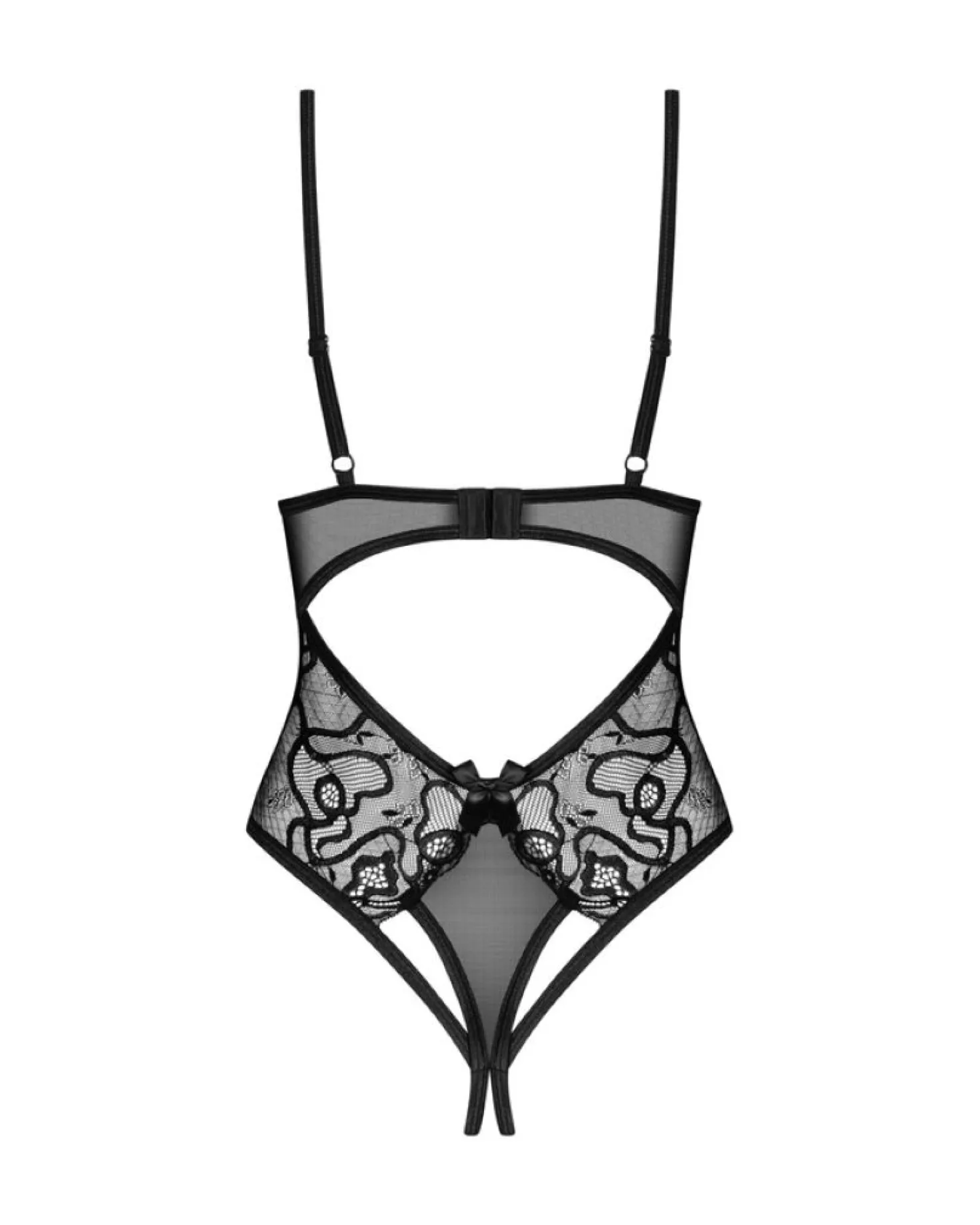 Obsessive - Blomentis Teddy Ouvert à l’Entrejambe - Noir