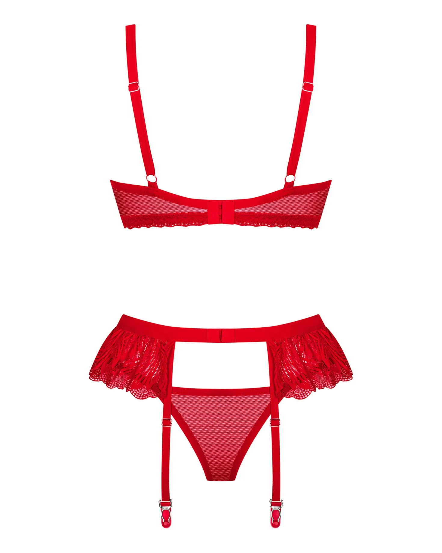Obsessive - Chilisa Ensemble Trois Pièces - Rouge