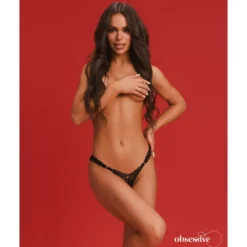 Obsessive - Deina More String Ouvert - Noir