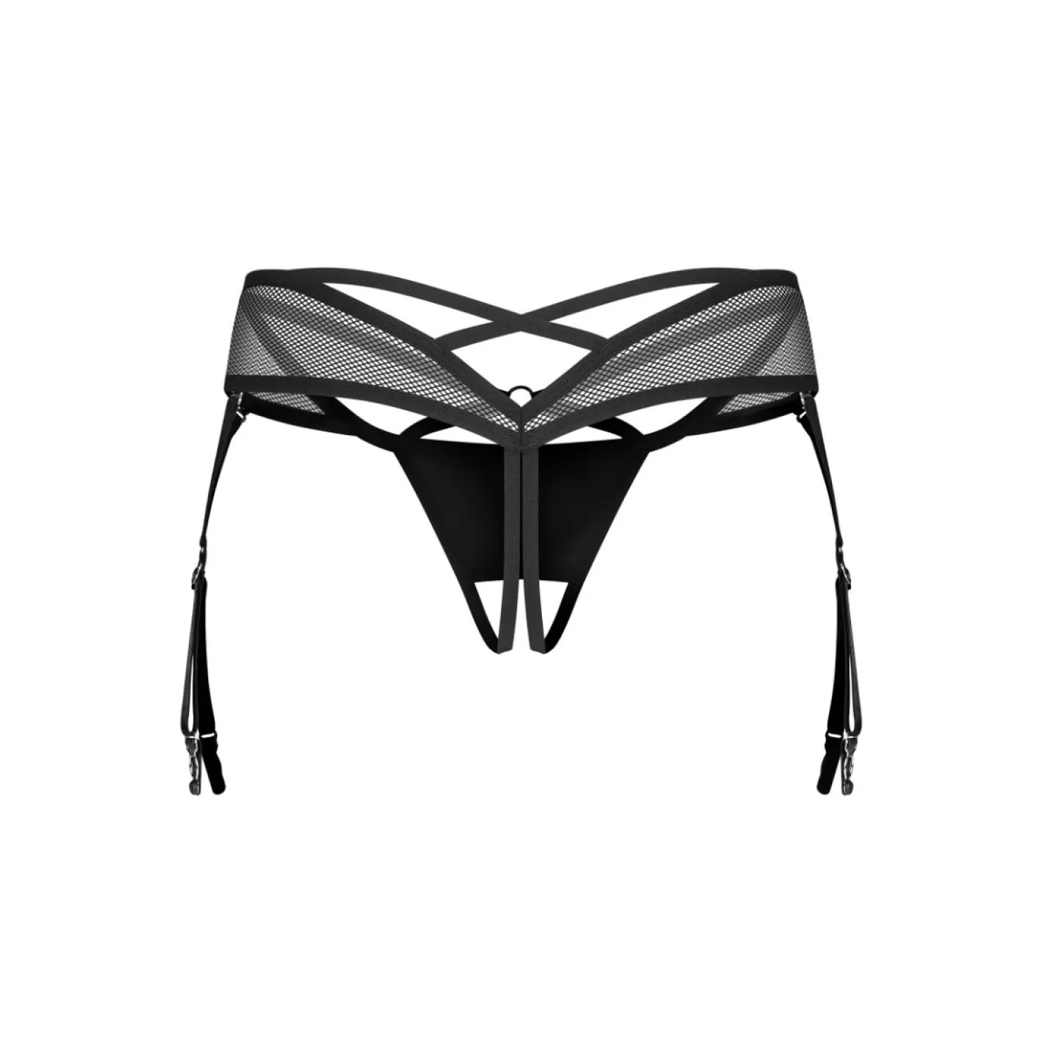 Obsessive – Dominna String Ouvert – Noir