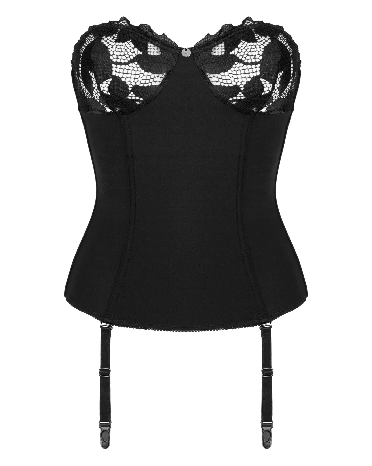 Obsessive - Editya Somptueux corset avec jarretelles - Noir
