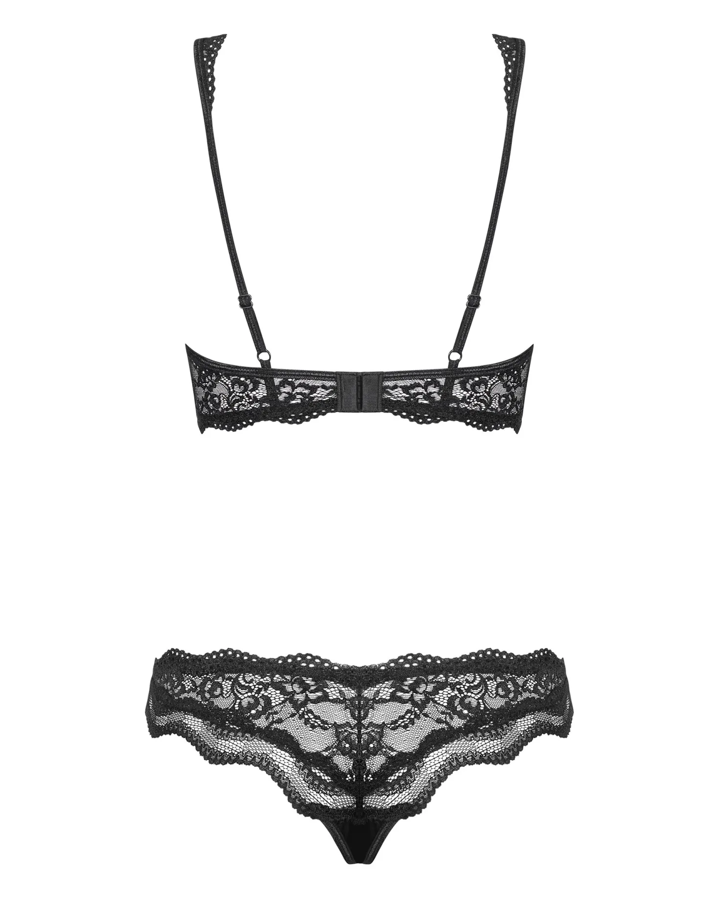 Obsessive - Ensemble soutien-gorge en dentelle Luvae - Noir
