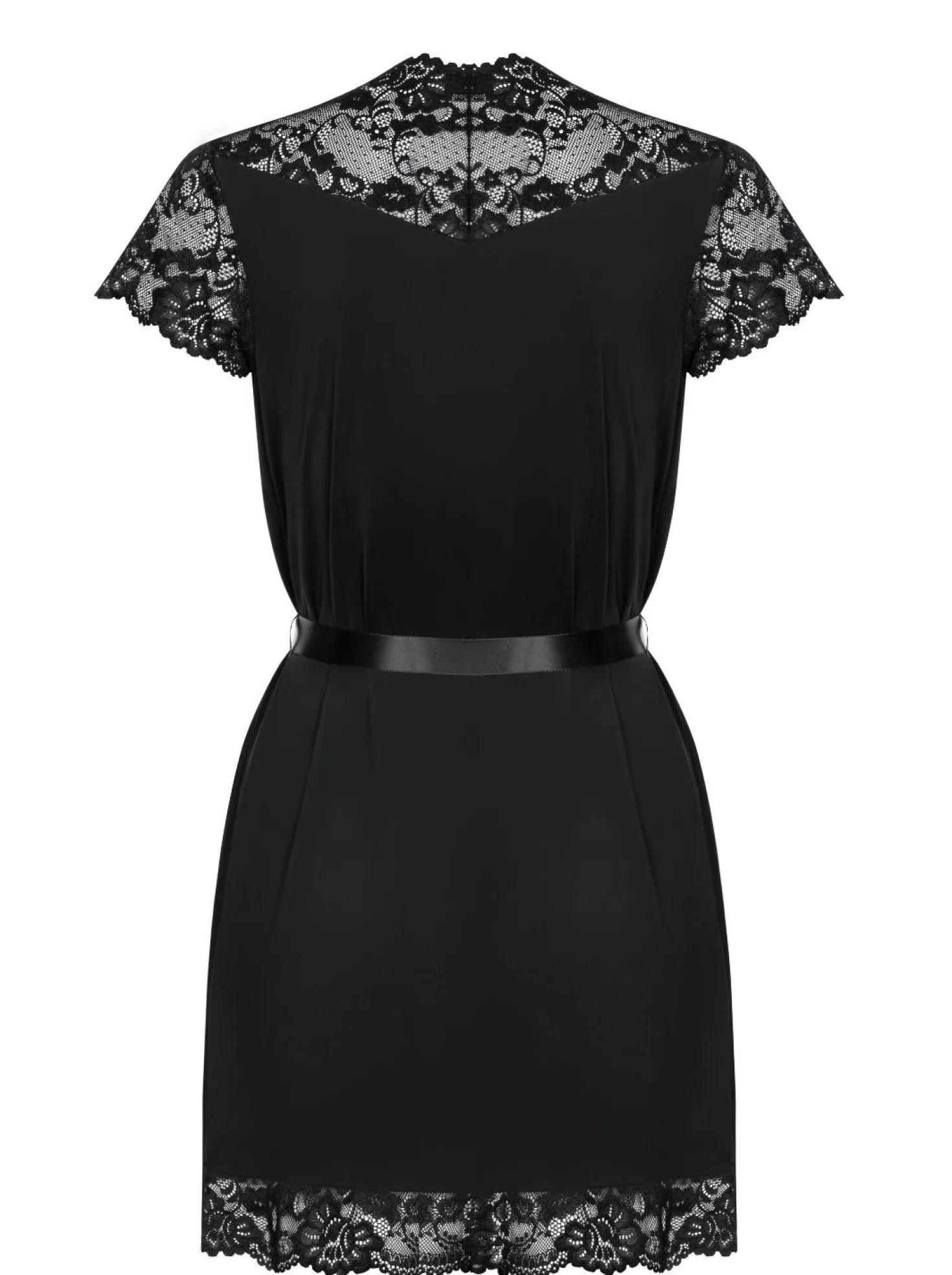 Obsessive - Kimono avec dentelle - Noir
