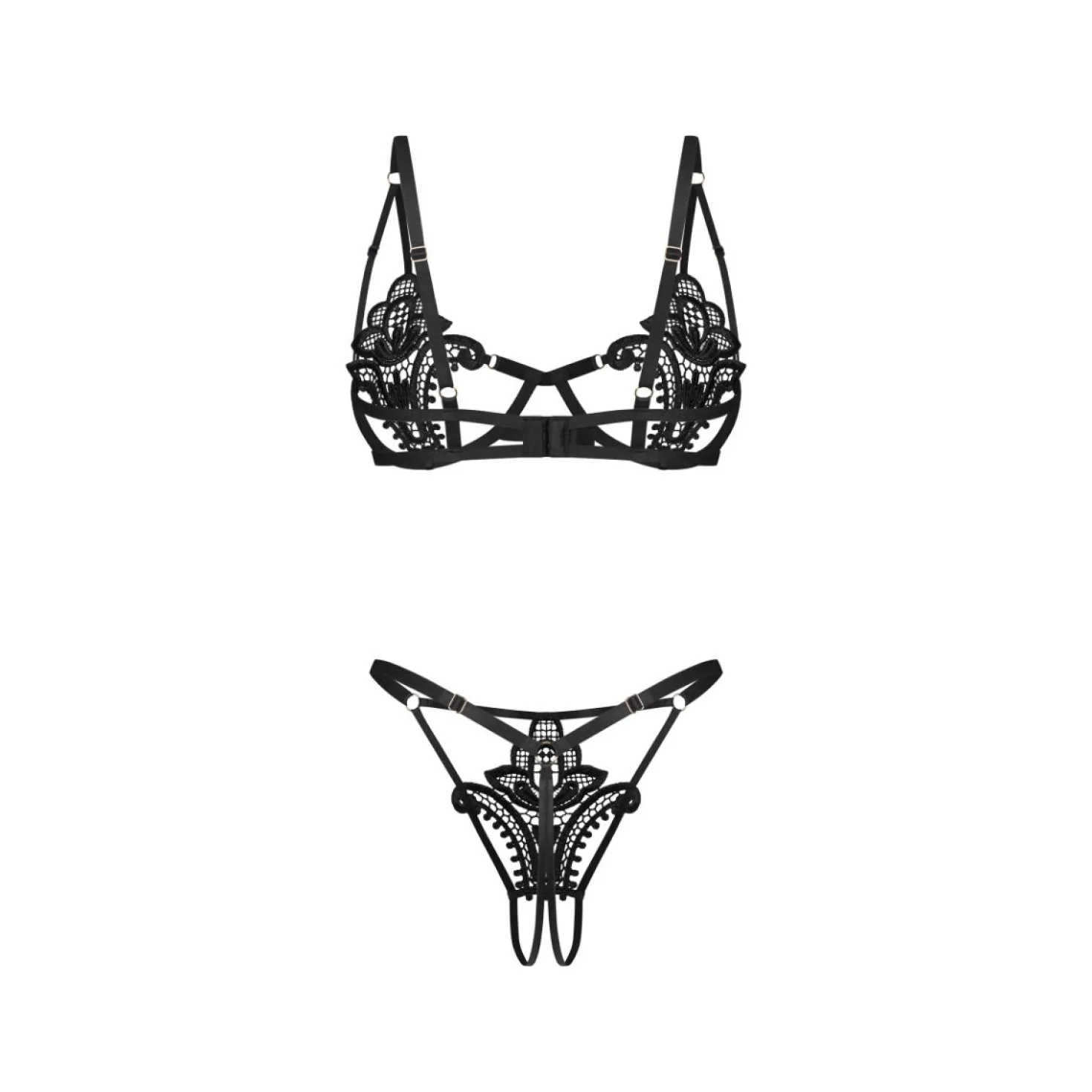 Obsessive - Luise Sublim Ensemble 2 Pièces - Noir