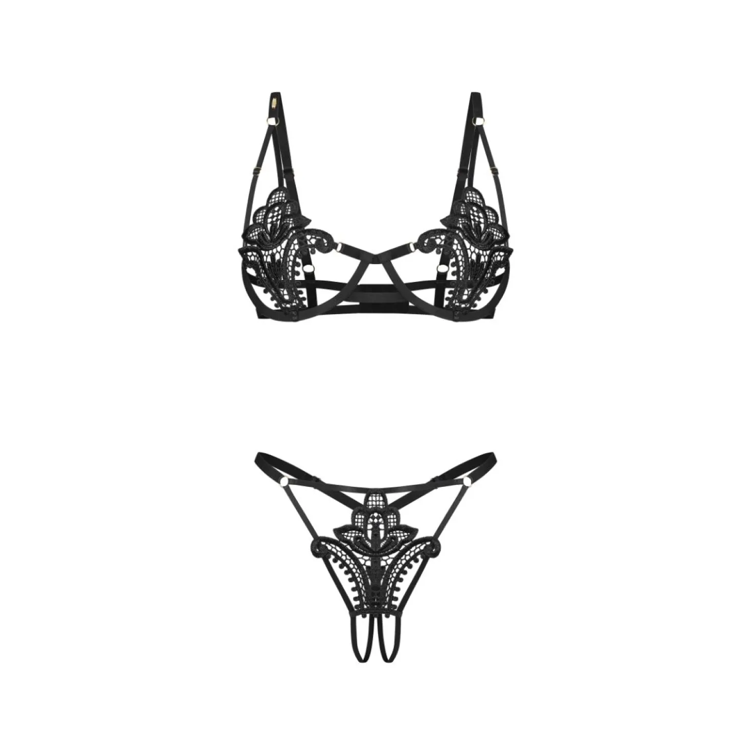 Obsessive - Luise Sublim Ensemble 2 Pièces - Noir