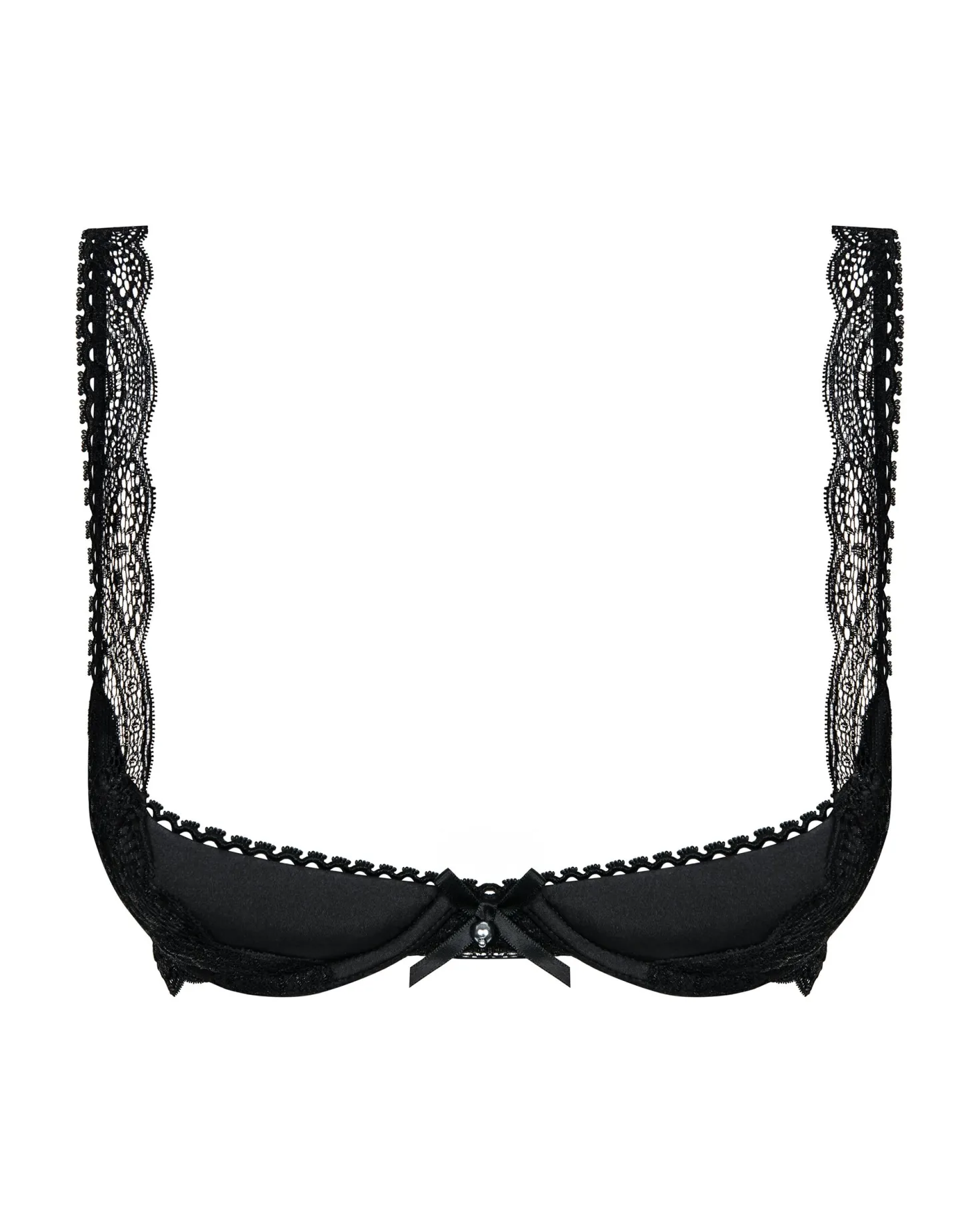 Obsessive - Miamor BH Met Kwart Cups - Zwart