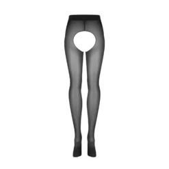 Obsessive - Norless Girl Collant Ouvert - Noir