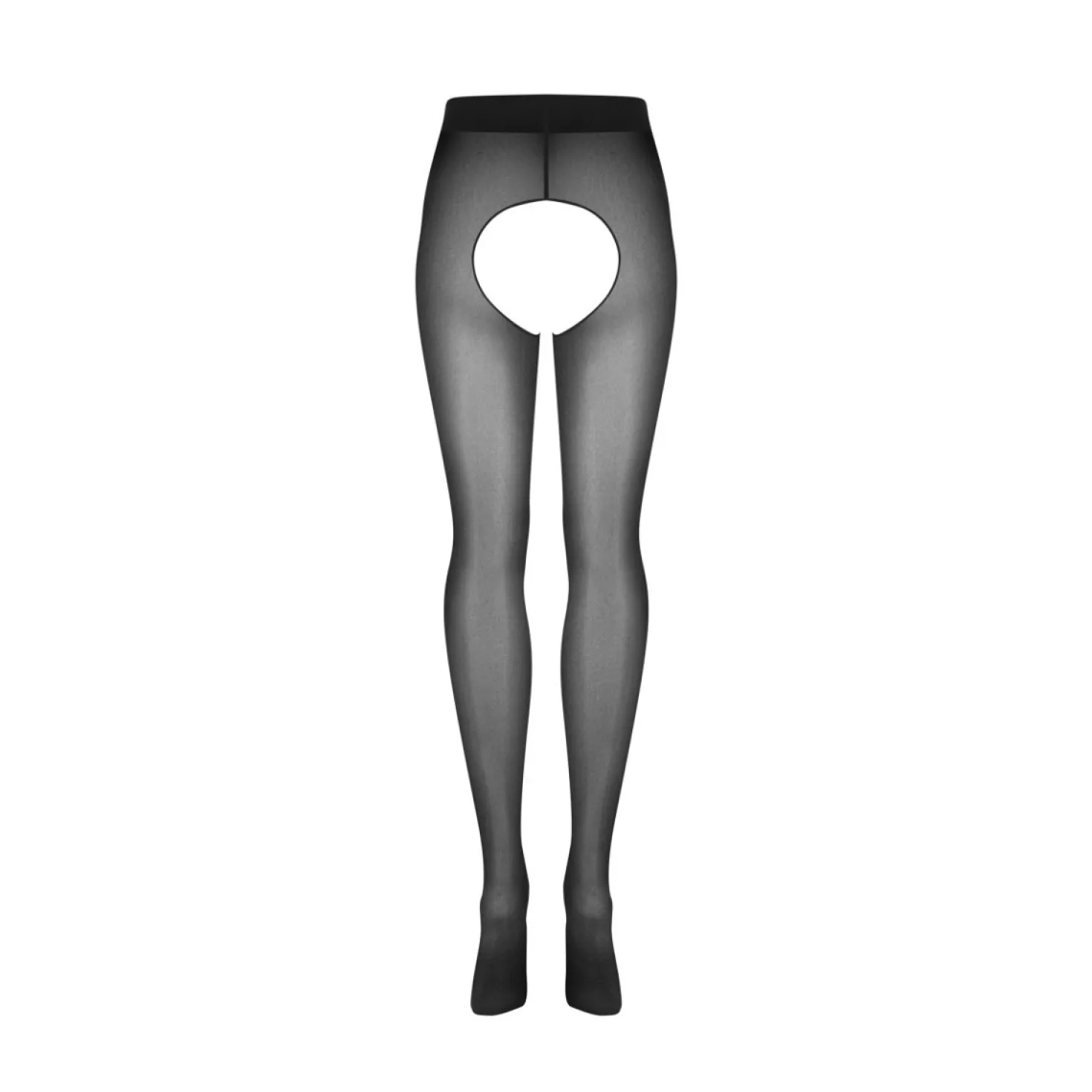 Obsessive - Norless Mess Collant Ouvert - Noir