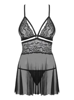Obsessive - Nuisette et string - Noir