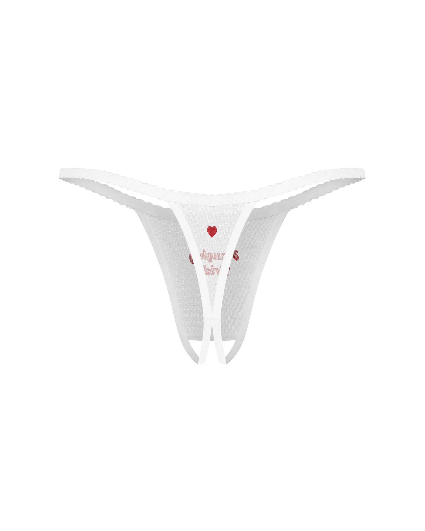 Obsessive - Weddya Bride String Ouvert - Blanc