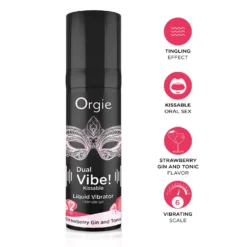 Orgie- Dual Vibe Liquid Vibrator Strawberry Gin & Tonic
