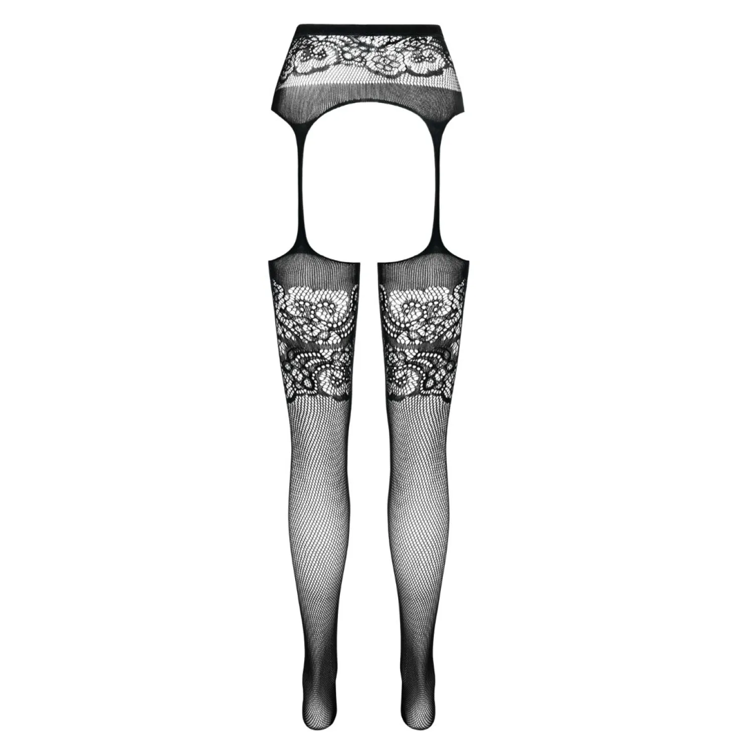 Passion – S029 Collant Jarretière – Noir
