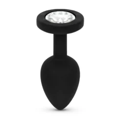 Plug Anal avec Cristal - Noir