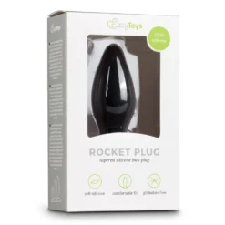 Plug anal noir en silicone - Small