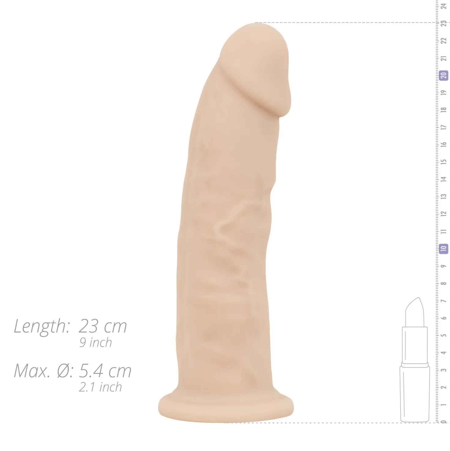 Real Fantasy Deluxe - Gode Réaliste Thermosensible Xavier - 23 cm