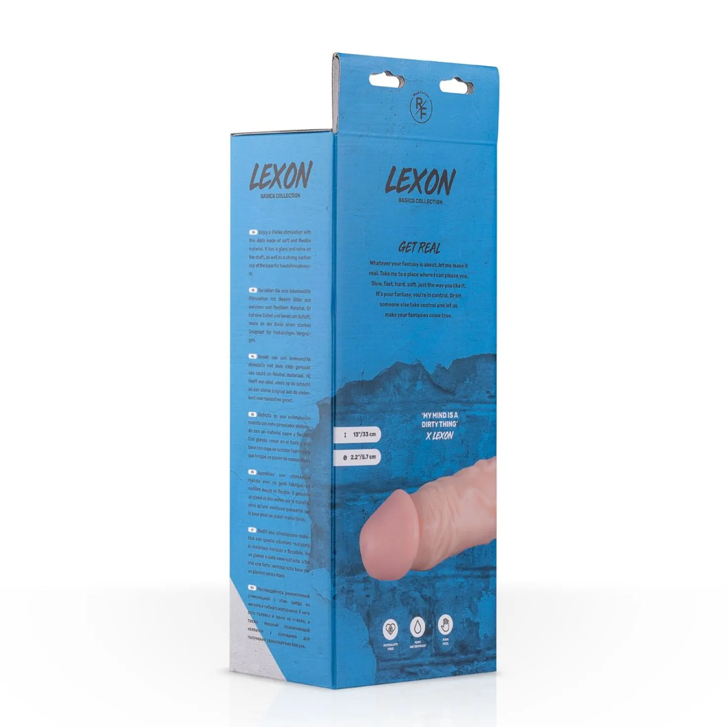 Real Fantasy - Godemichet réaliste "Lexon" 33 cm - Beige